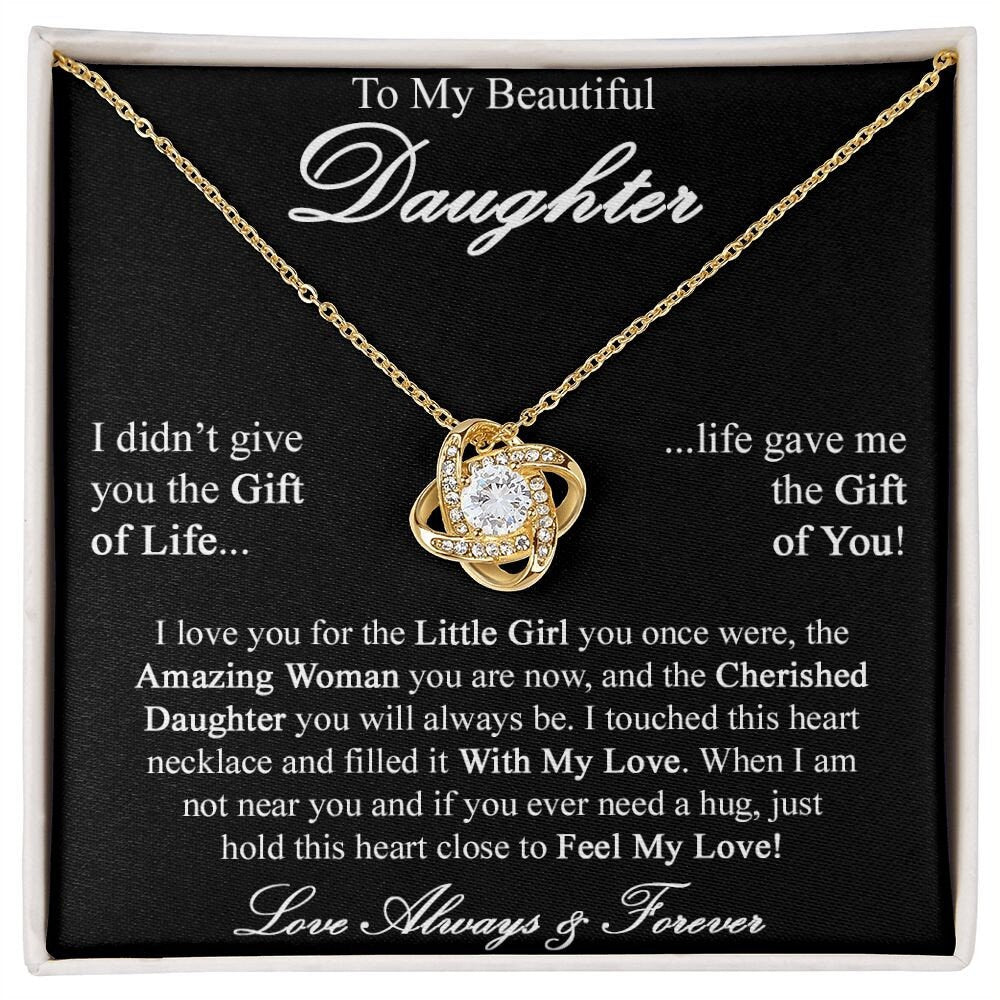 Gift to Daughter from Mom - Love Knot Necklace