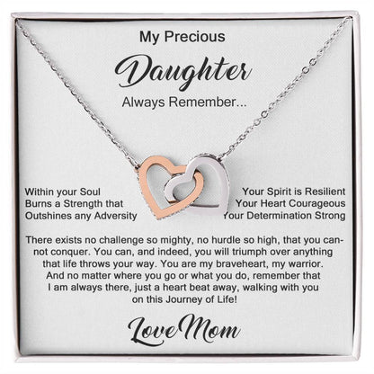 Two Hearts Knit Together - To Daughter From Mom