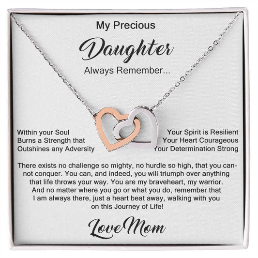Two Hearts Knit Together - To Daughter From Mom