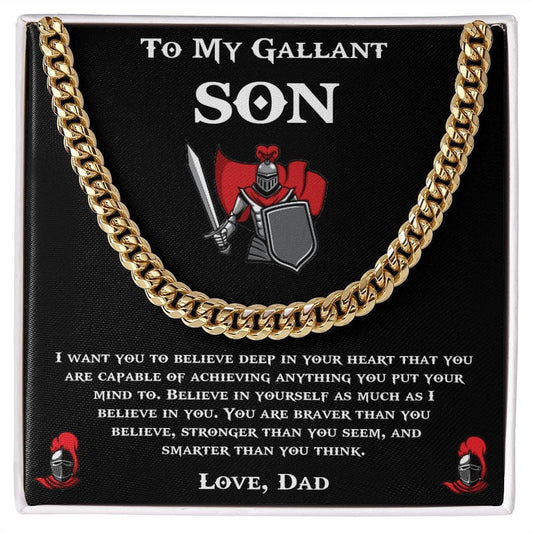 Gift for Son from Dad - Cubin Chain - FREE SHIPPING