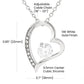 Gift for Daughter from Mom - Heart Crystal Necklace