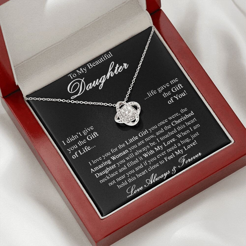 Gift to Daughter from Mom - Love Knot Necklace