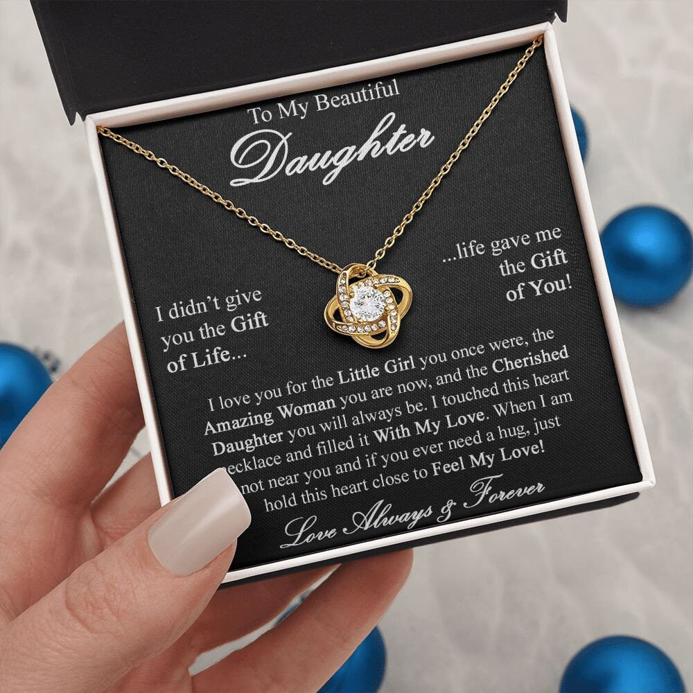 Gift to Daughter from Mom - Love Knot Necklace