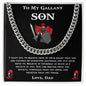Gift for Son from Dad - Cubin Chain - FREE SHIPPING