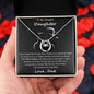 Gift to Daughter from Dad - Hourseshoe Love Necklace